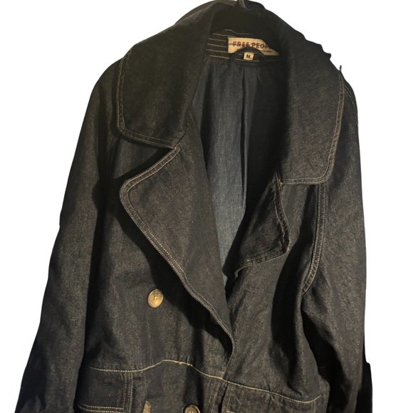 Free People | Denim Car Coat - Picture 3 of 6